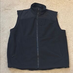 Duluth Trading Co Men's Black Softshell Fleece Vest - Size L Tall